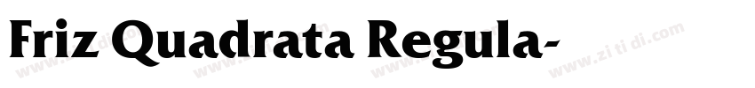 Friz Quadrata Regula字体转换